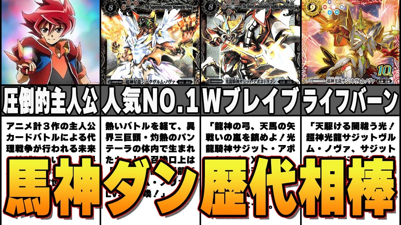 バトスピ歴史】人気No.1主人公馬神ダンの歴代キースピリット解説