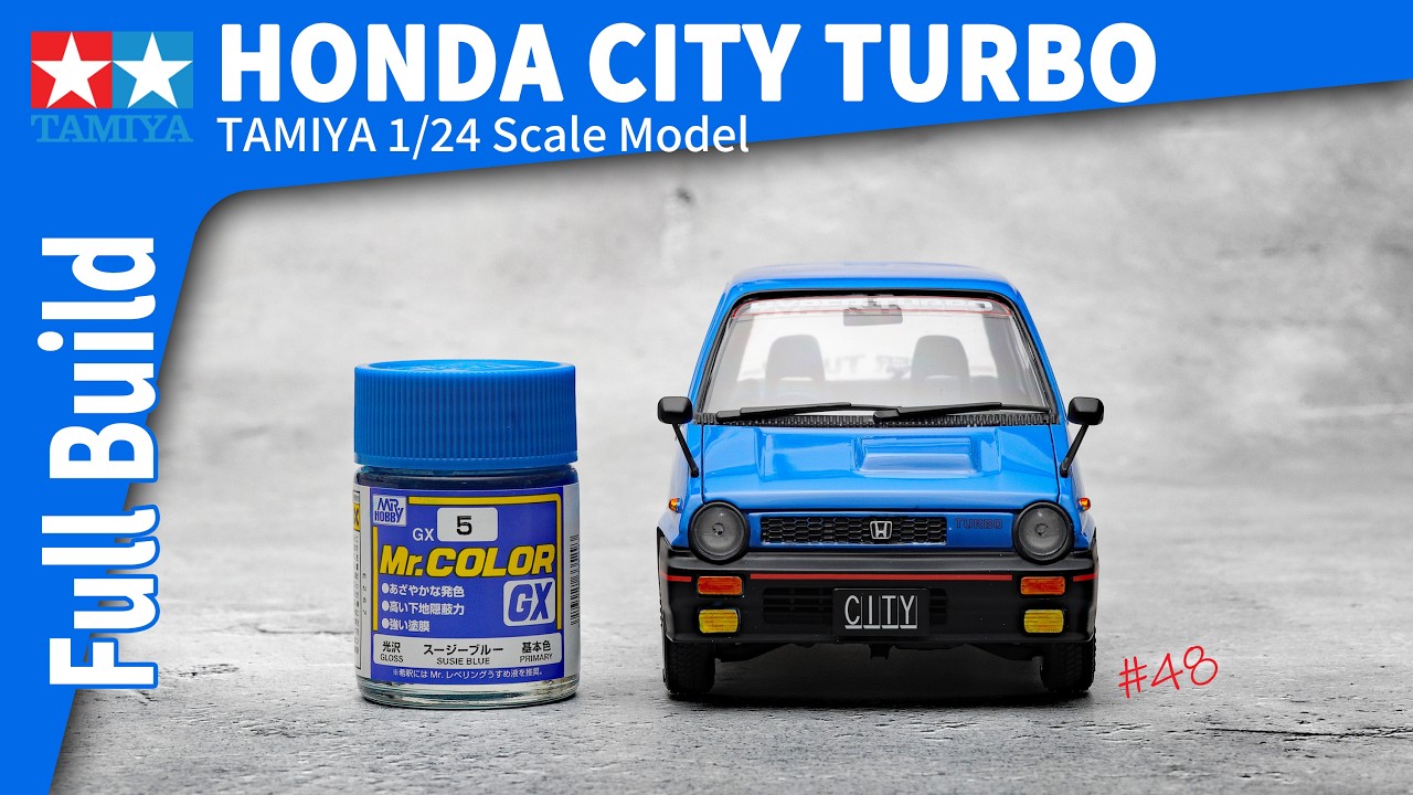 カーモデル 】Full Build TAMIYA HONDA CITY TURBO 1982 : 1/24 scale