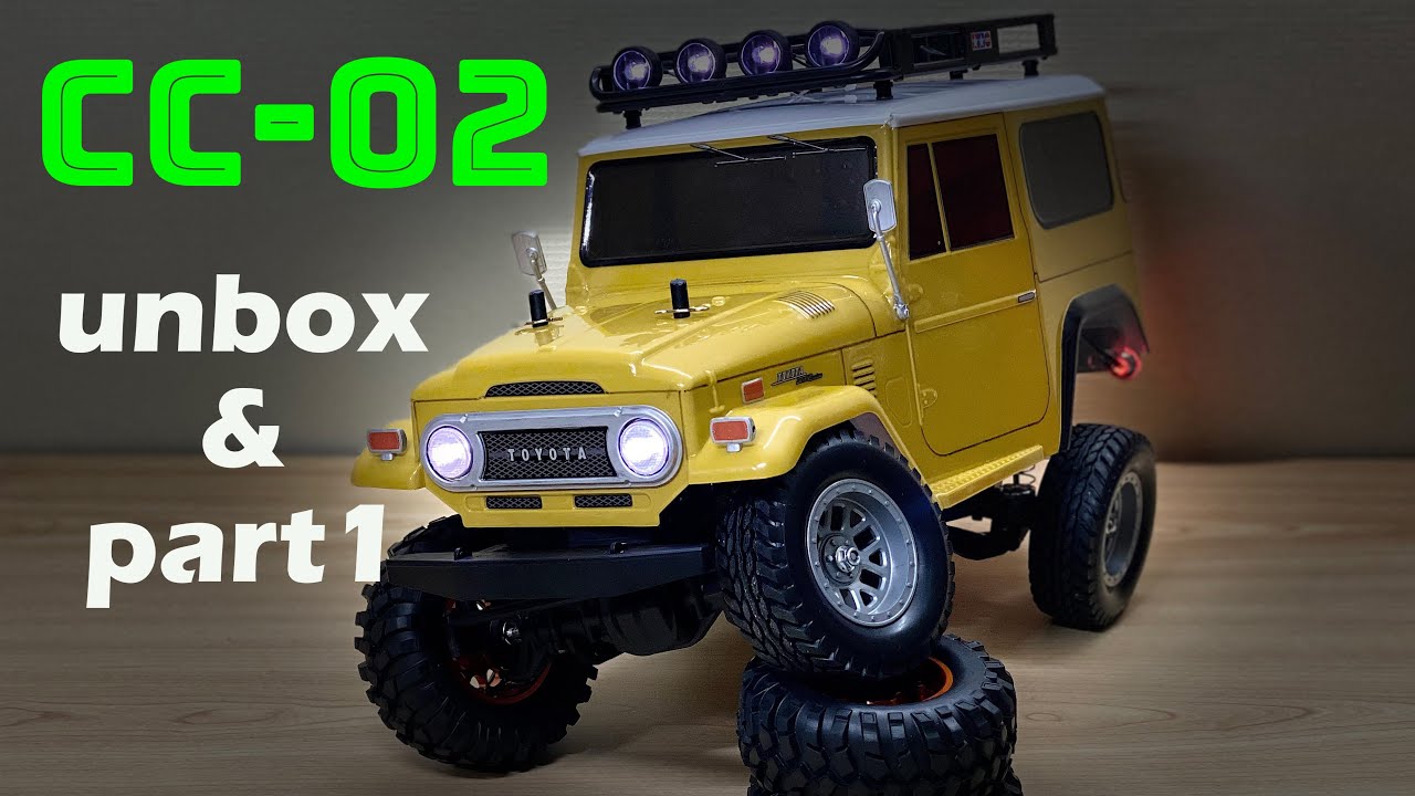 タミヤ CC-02 ランクル40 開封からギヤボックスまで - YouTube