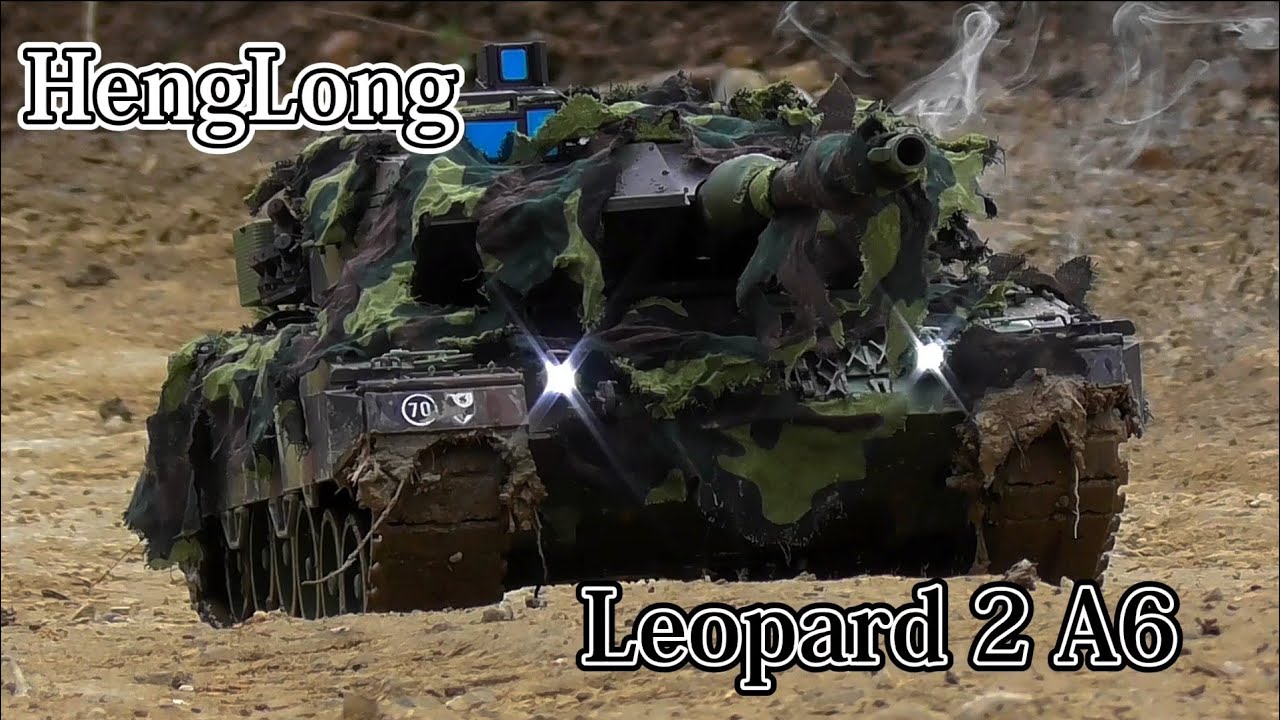 ヘンロン1/16 ラジコン戦車レオパルド2A6 HengLong 1/16 LEOPARD2 A6