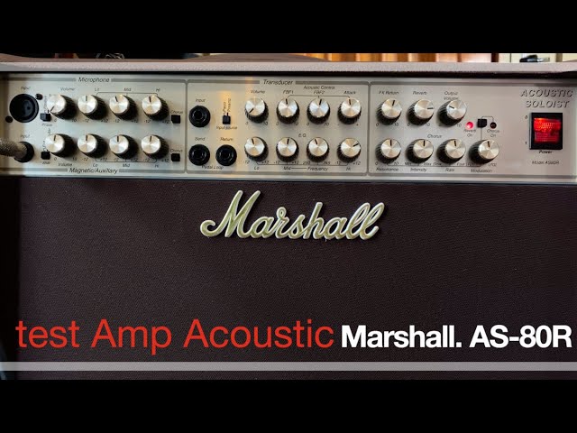 Amp Acoustic Marshall as-80R - YouTube