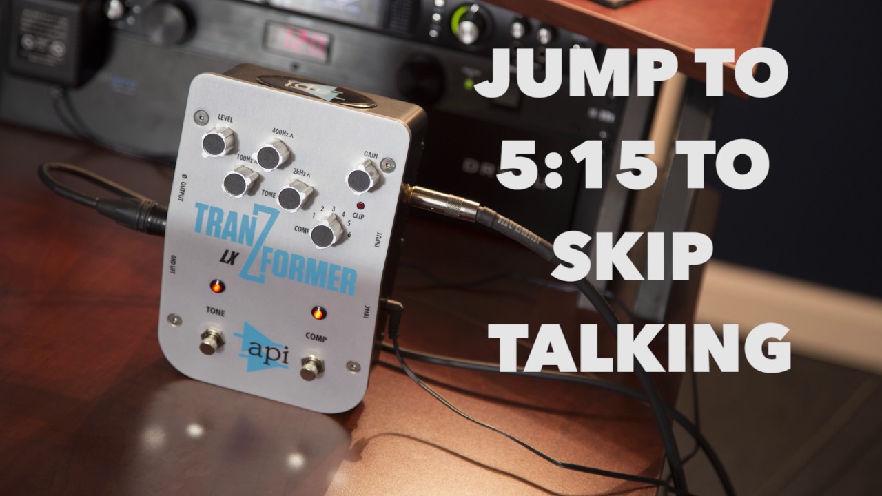 API Tranzformer GT comp/EQ/DI, demo by Pete Thorn - YouTube