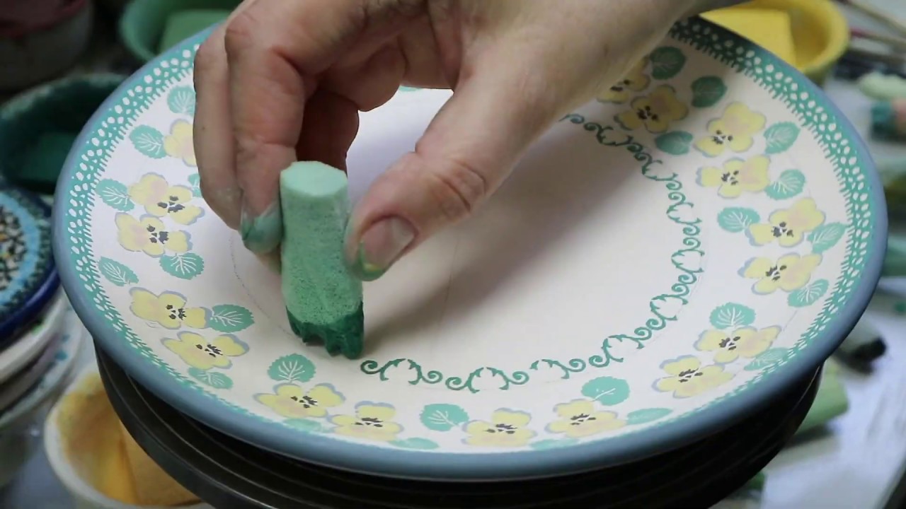 ポーランド食器、絵付け動画「Teresa Liana No.U4-4842」Ceramika