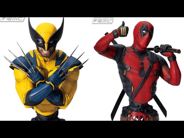 New Deadpool and Wolverine figure statues busts revealed by