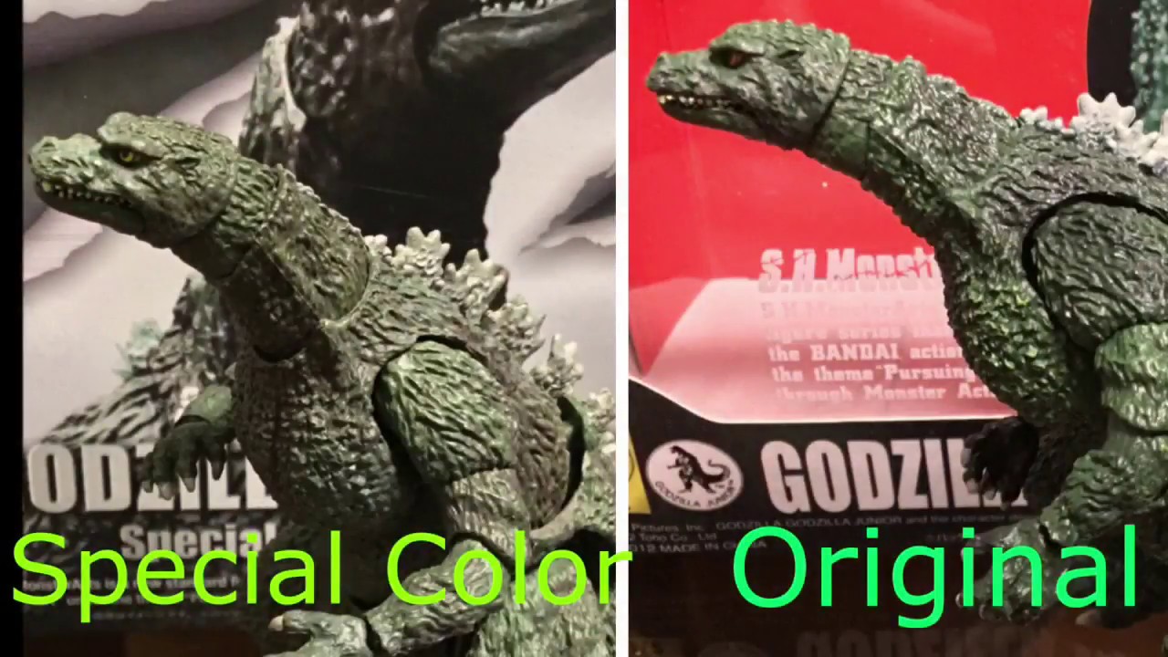 Comparing S.H. MonsterArts Godzilla Jr. Figures - YouTube