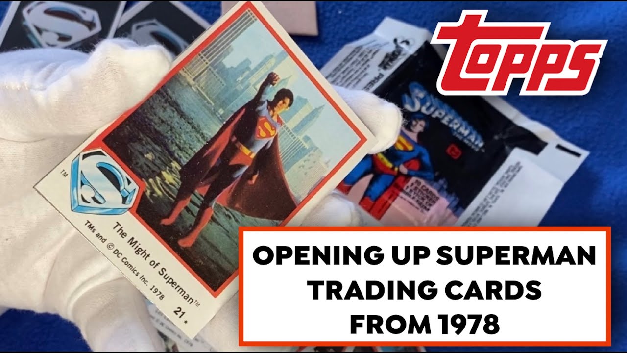 Opening Sealed #SupermanTrading Cards From 1978. How Does Bubble