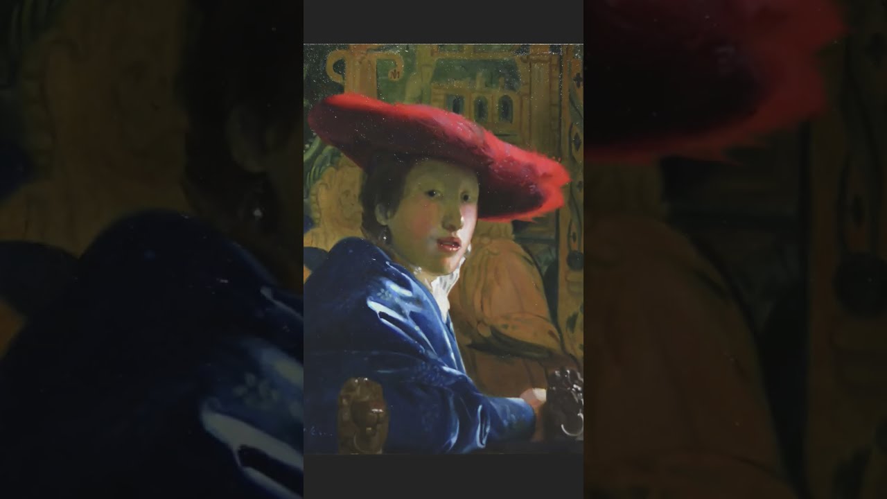 画面縦長ver.【摸写】フェルメール作 「赤い帽子の女」｜Painting a