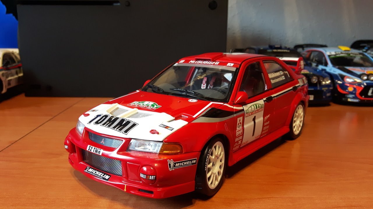 Mitsubishi Lancer Evo VI WRC 1999 1:18 AUTOart - YouTube