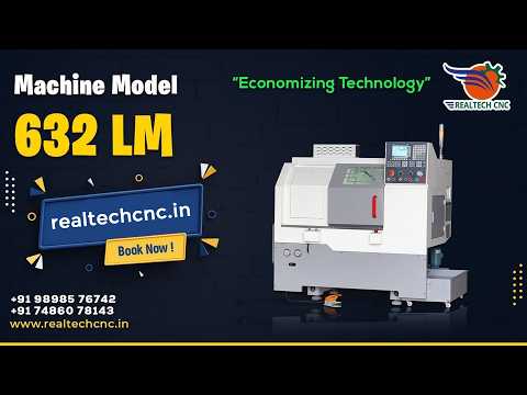 Model : 632 LM Flat Bed | RealTech CNC Machine VD-359 - YouTube