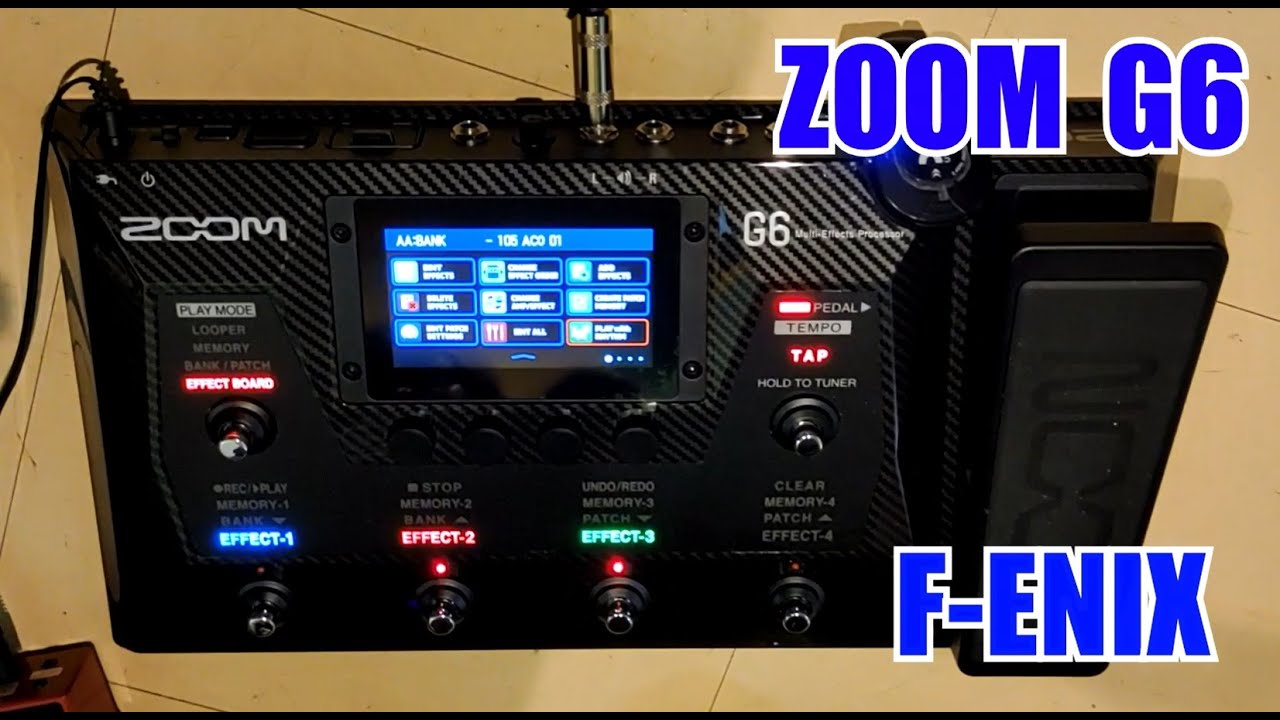 Fテレ ZOOM G6 マルチエフェクターって便利！使い方を探る。 #zoom #g6