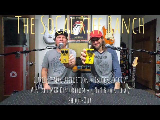 Current MXR Distortion + (Block Logo) / Vintage MXR Distortion +