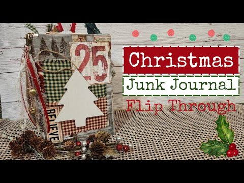 Christmas Junk Journal Ideas | Flip Through #christmasjunkjournal