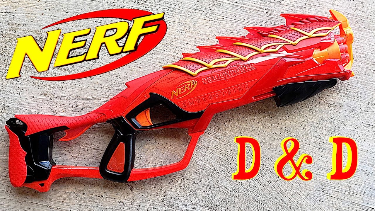 Nerf Emberstrike - Pump Action Dragon Revolver - YouTube