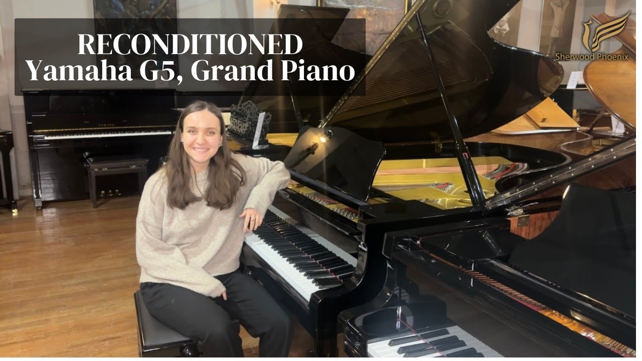Reconditioned Yamaha G5 Grand Piano in Black Polyester | Review