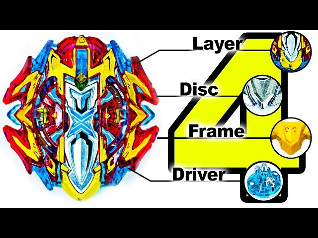 BUSTER XCALIBUR PERFECT COMBO (4X SWORD POWER) ベイブレード