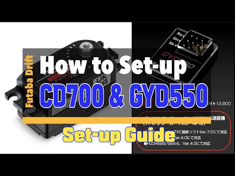 Futaba CD700 & GYD550 Setup guide 후타바 서보 CD700, GYD550 셋업