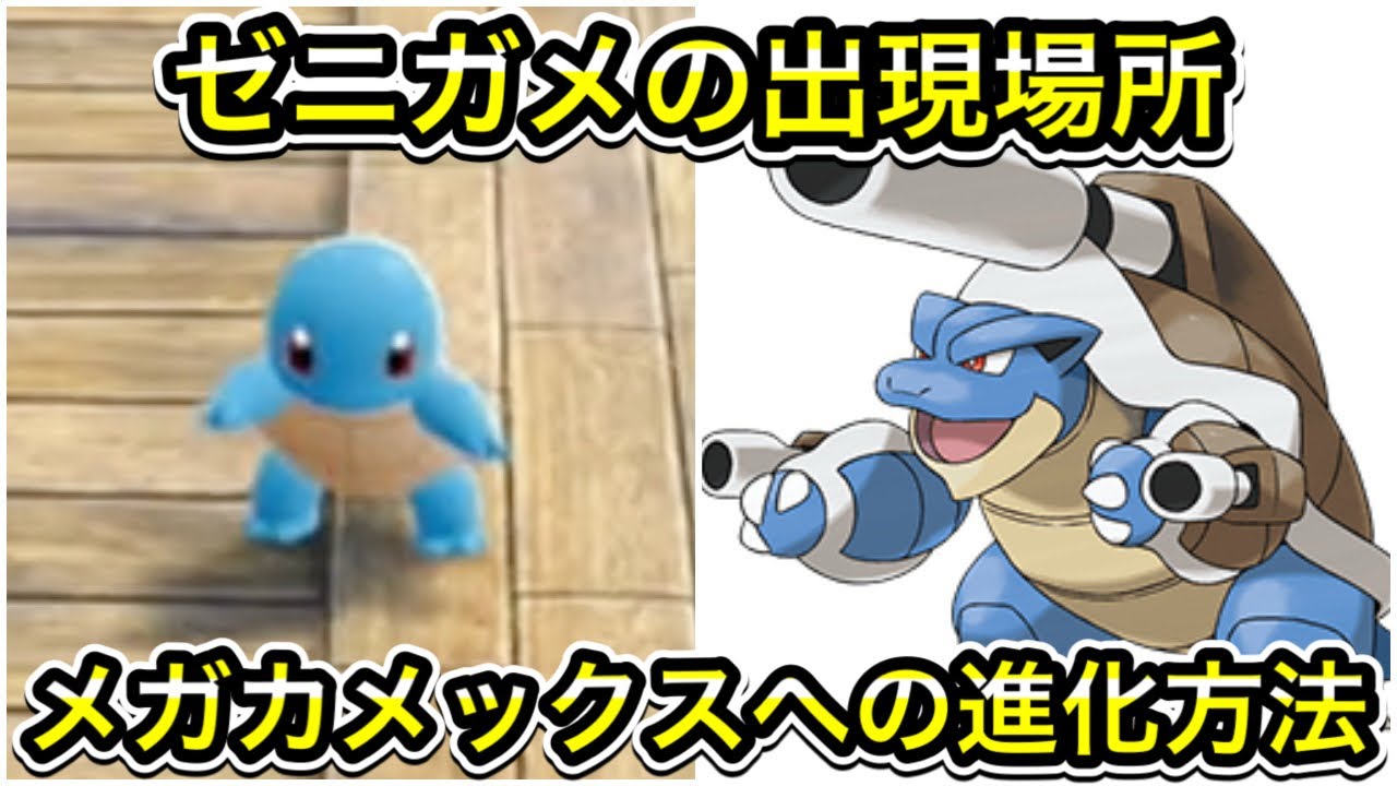 ポケモンZA】ゼニガメの出現場所！メガカメックスへの進化方法！ - YouTube