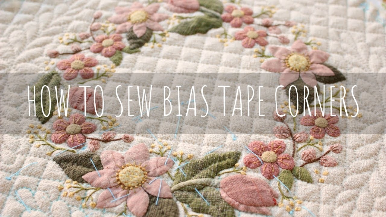 パッチワーク】タペストリーをパイピング How to Bind a Quilt - YouTube