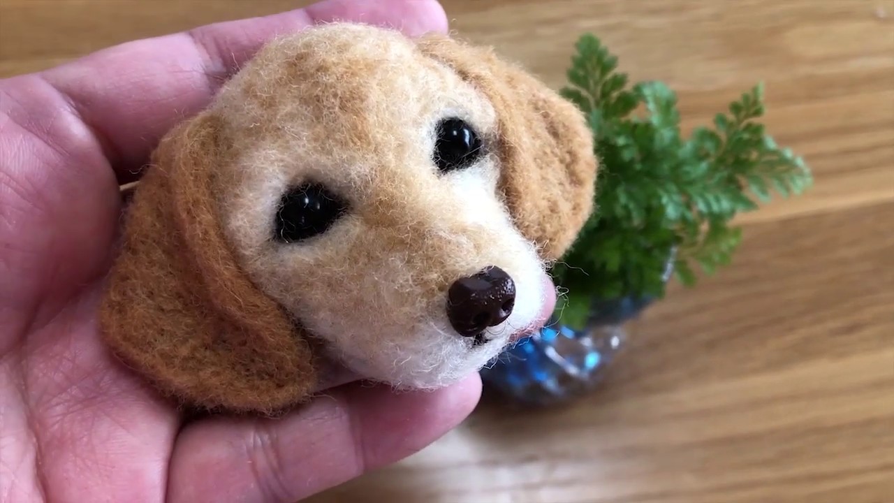 ラブラドールレトリバーのピンバッジ☆｜犬 初心者【羊毛フェルトJOY