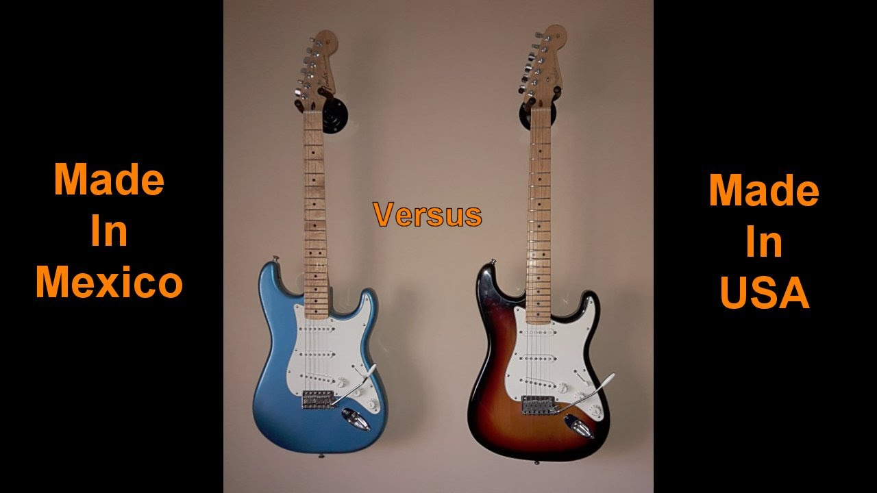 Fender Standard Stratocaster - Made In Mexico vs Made In USA - YouTube
