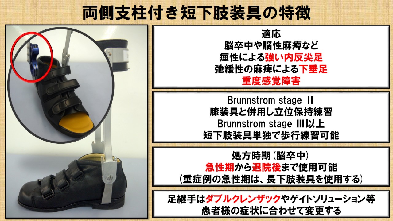 短下肢装具の種類と特徴 ～No.19 理学療法士国家試験対策 シリーズ