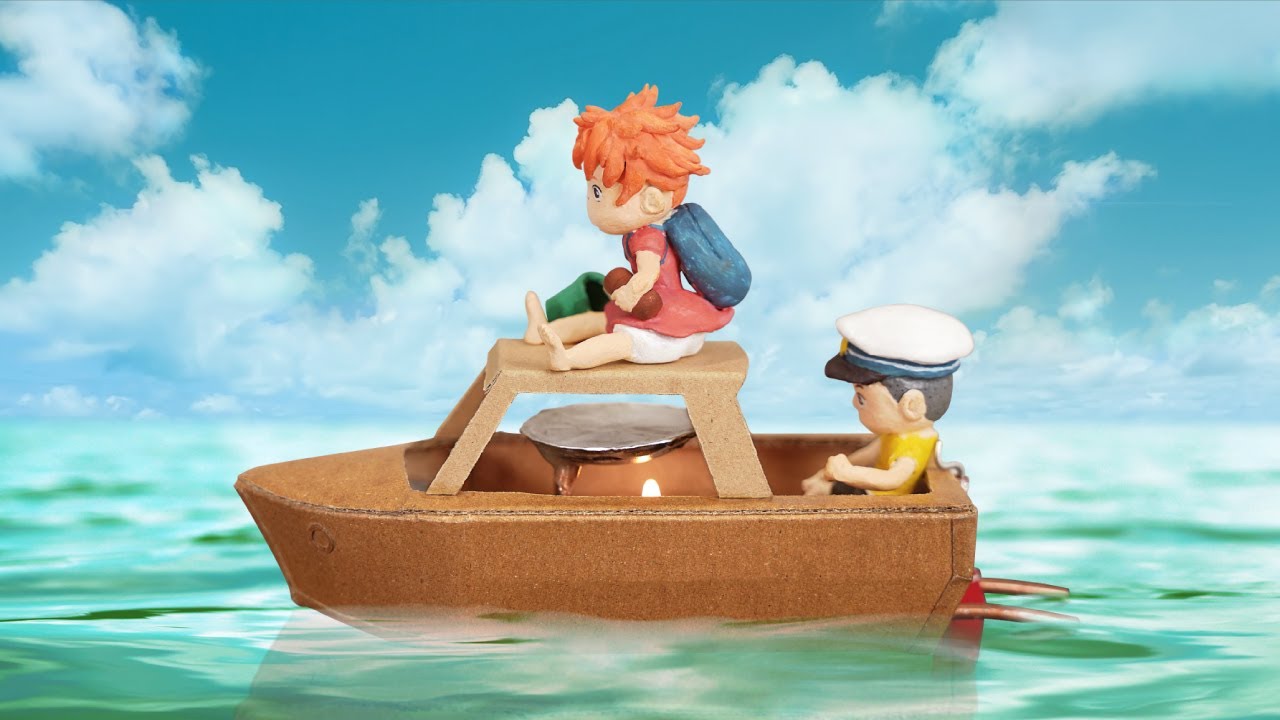 How to Make Pop-Pop Boat with Cardboard【PONYO】 - YouTube