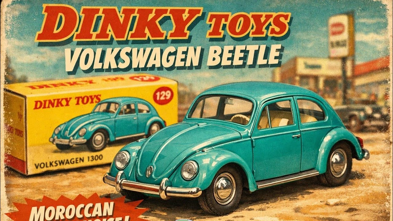 Dinky toys Volkswagen beetle de lux diecast restoration - YouTube