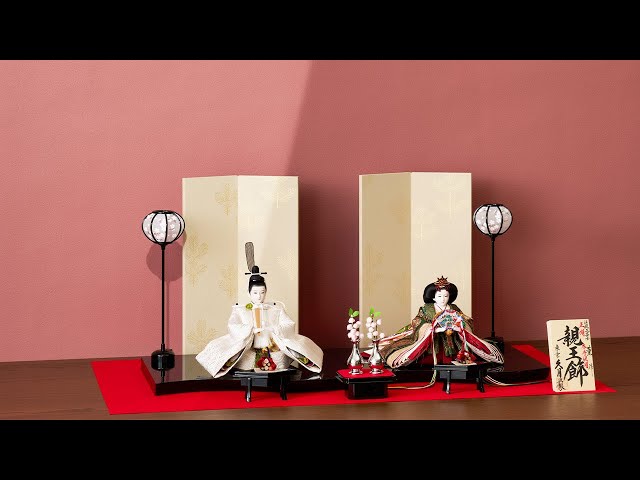 人形の久月 雛人形 横山薫作 親王飾り 5HR-K58-Z ご紹介 - YouTube