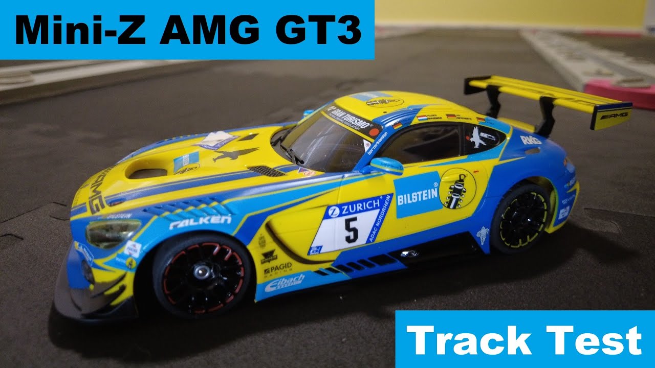 Kyosho Mini-Z AMG GT3 - Track Test - YouTube