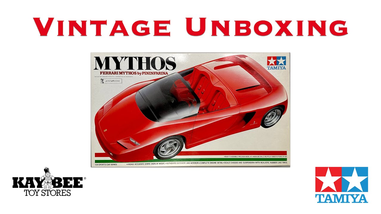 Tamiya Ferrari Mythos (24104) Unboxing from Kay Bee Toys 1990's