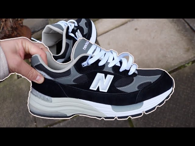 New Balance 992 Made In USA Black (Review) + ON FOOT - YouTube