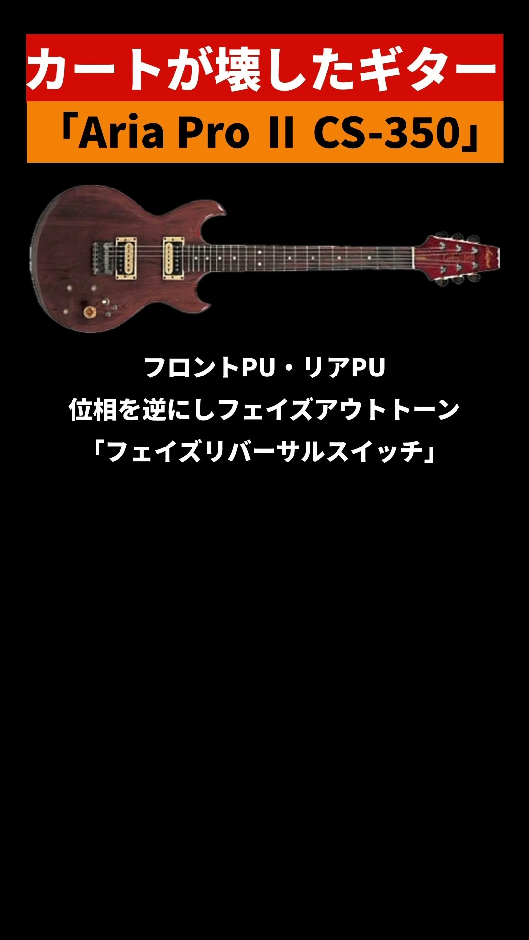 予言された使用機材】カート・コバーン氏が破壊したとある国産ギター