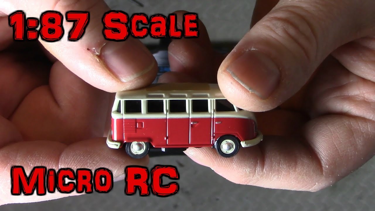 1:87 Scale Carson Micro RC VW T1 Samba Bus - YouTube