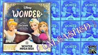 2025 Topps Disney Wonder Winter Mega Box trading cards Unbox