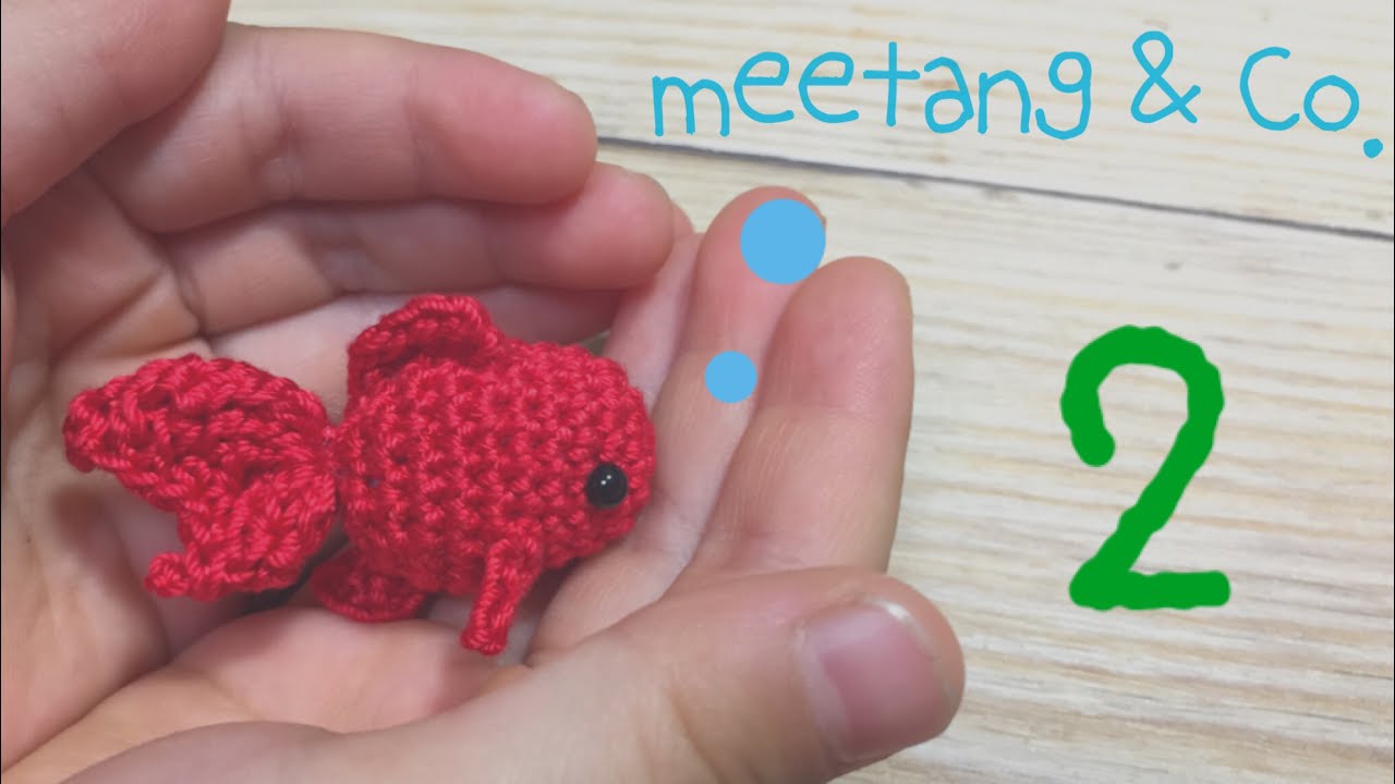 Crochet] How to crochet a Goldfish 2/2 How to crochet a Goldfish