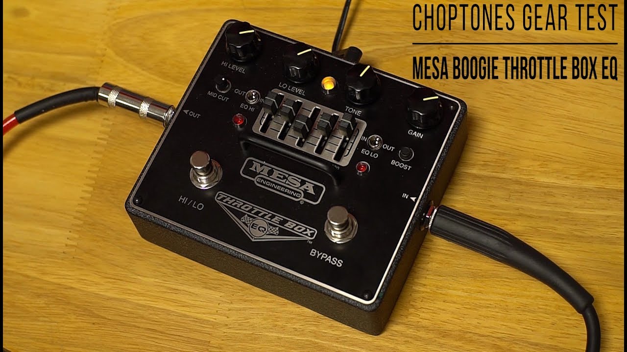 Mesa Boogie Throttle Box EQ Distortion Pedal | Playthrough - YouTube