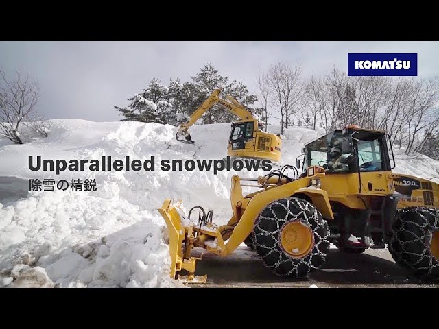 コマツ 除雪機 『除雪の精鋭』 - YouTube