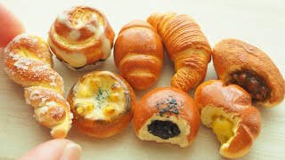 フェイクフード パン8種の作り方 - YouTube