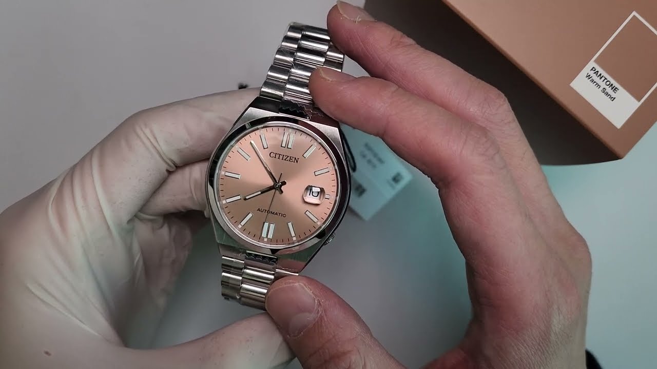 PANTONE X CITIZEN WARM SAND NJ0158-89Y REVIEW - YouTube