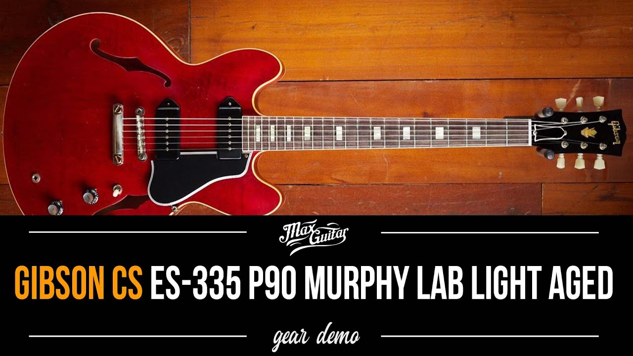 Gibson CS '64 ES-335 Viking Red P90 Dogears Murphy Lab Light Aged