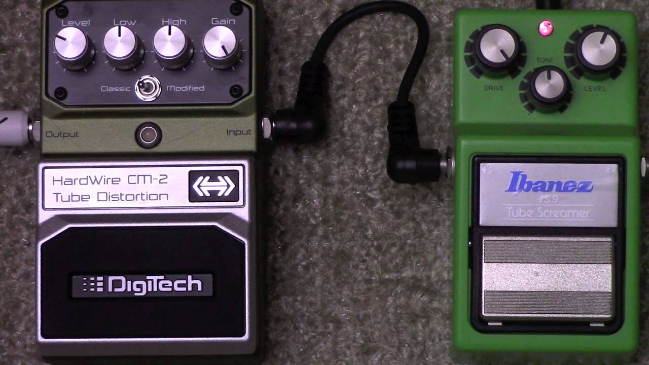 Digitech Hardwire CM-2 Tube Overdrive Vs Ibanez Tube Screamer With