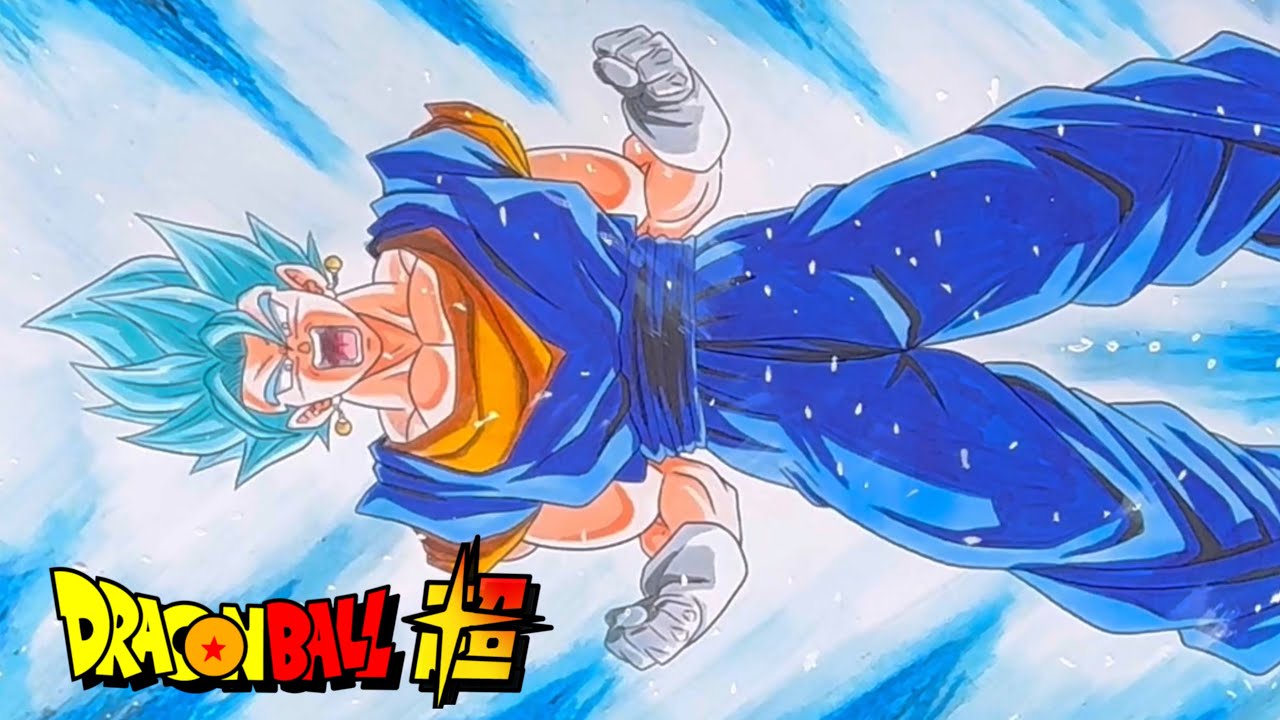 ドラゴンボール】ベジットブルーを模写してみました‼️ I tried