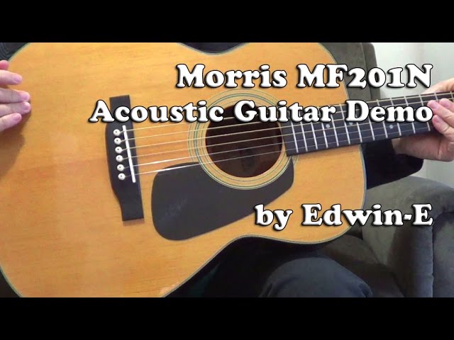 Guitar Demo: Morris MF201N Acoustic Guitar Review with DR HA12