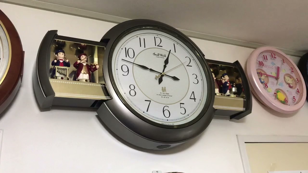 FM音源版】RHYTHM からくり時計 スモールワールド 音楽隊 後期型 - YouTube