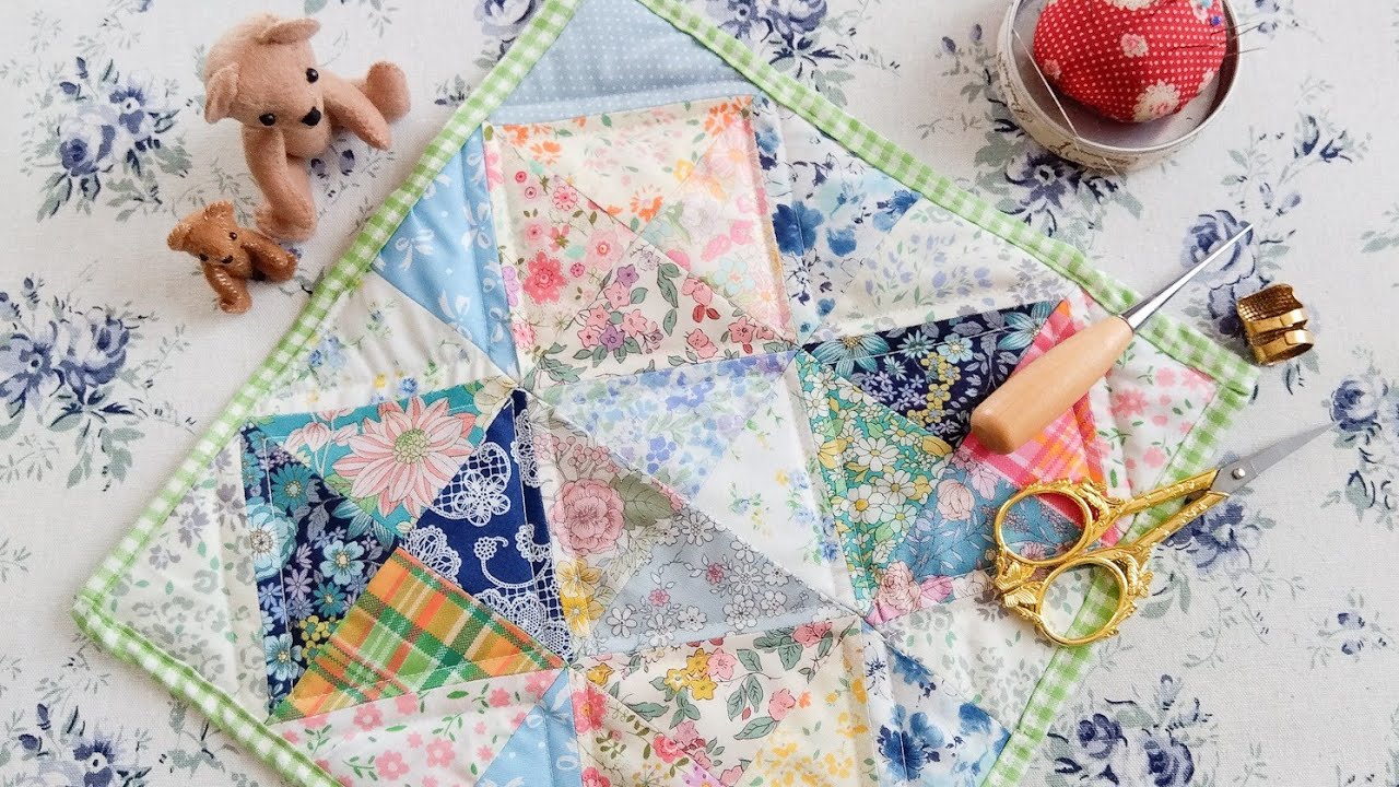 こんな縫い方見たことない＊ミシンで簡単パッチワーク＊半日で仕上げる