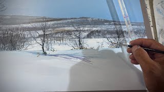 436絵で涼を【吹雪く！】北海道摩周湖 - YouTube