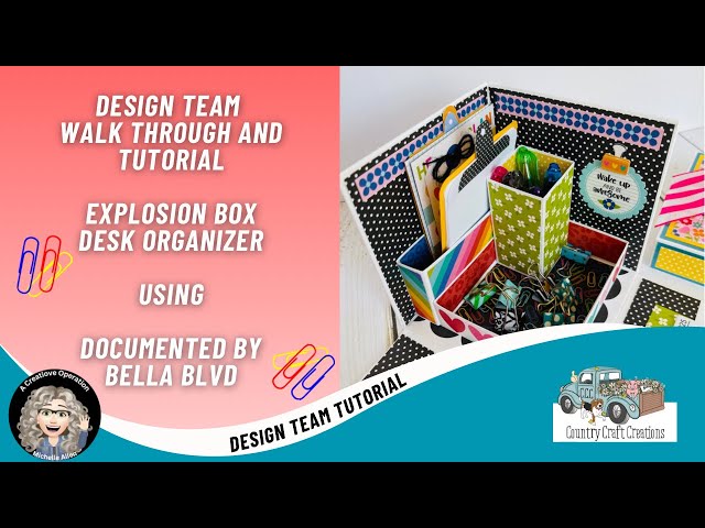 Country Craft Creations Design Team Project, Explosion Box Desk