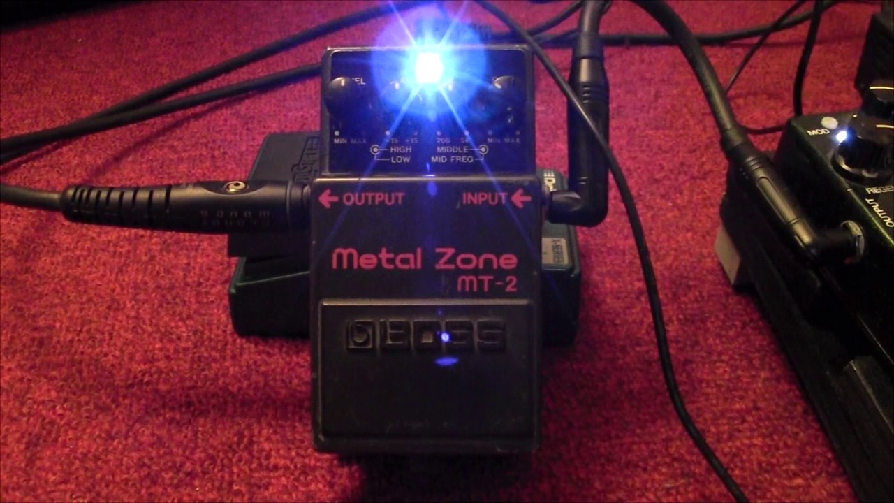 エフェクターをモディファイする。BOSSのMT-2をJCM Boogie MODをする