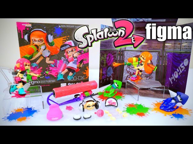 Splatoon 2 Inkling Girl DX EDITION figma Figure Set UNBOXING - YouTube