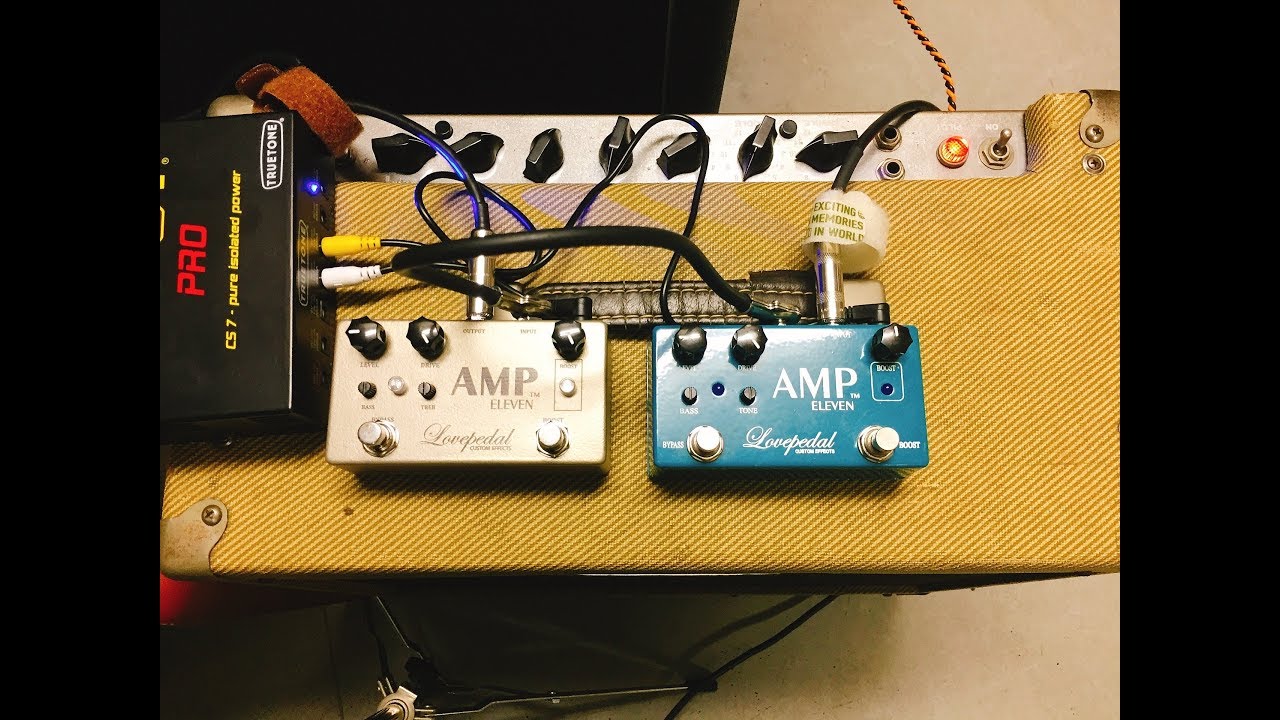 Lovepedal AMP ELEVEN Comparison 2019 vs 2009 - YouTube
